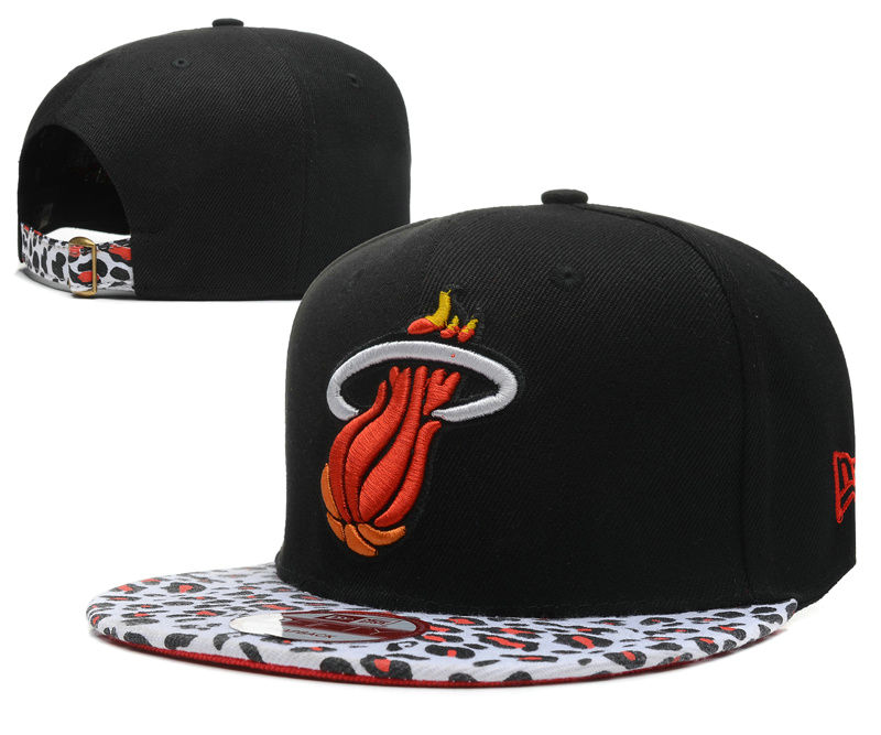 Miami Heat Snapback Hat DF 1